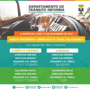 Salamanca: Se habilita nuevo recorrido de transporte para lugares apartados de la comuna