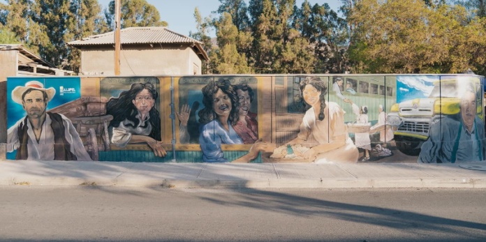 Illapel: Inauguran cuarto mural comunitario: un homenaje a la historia local